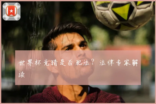 世界杯竞猜是否犯法？法律专家解读